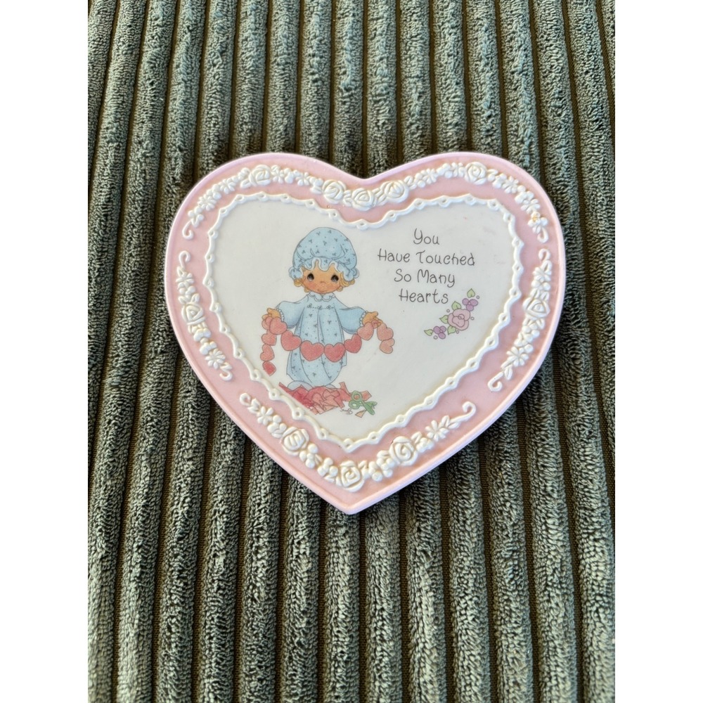 Precious Moments Heart Plate‎ You Have Touched So Many Hearts Ceramic Display